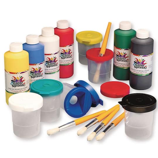 Color Splash!&#xAE; Easy Pack Liquid Tempera Paint Art Set